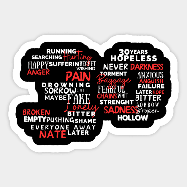 NF Hope 30 Years Sticker by Lottz_Design 